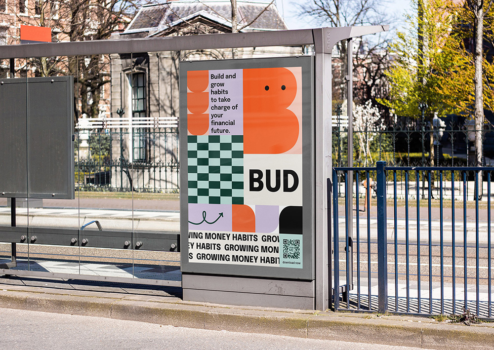 image of bud bus stop poster